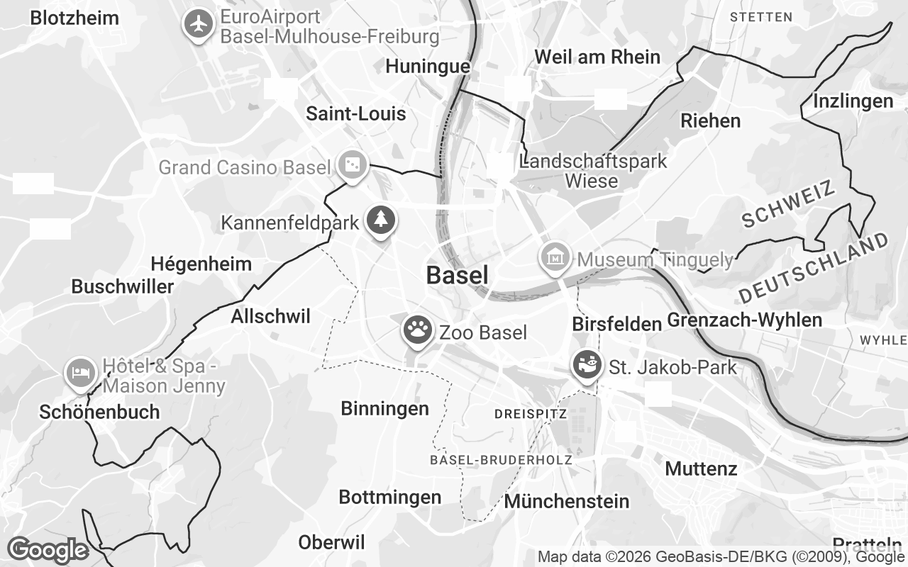 Karte von Basel