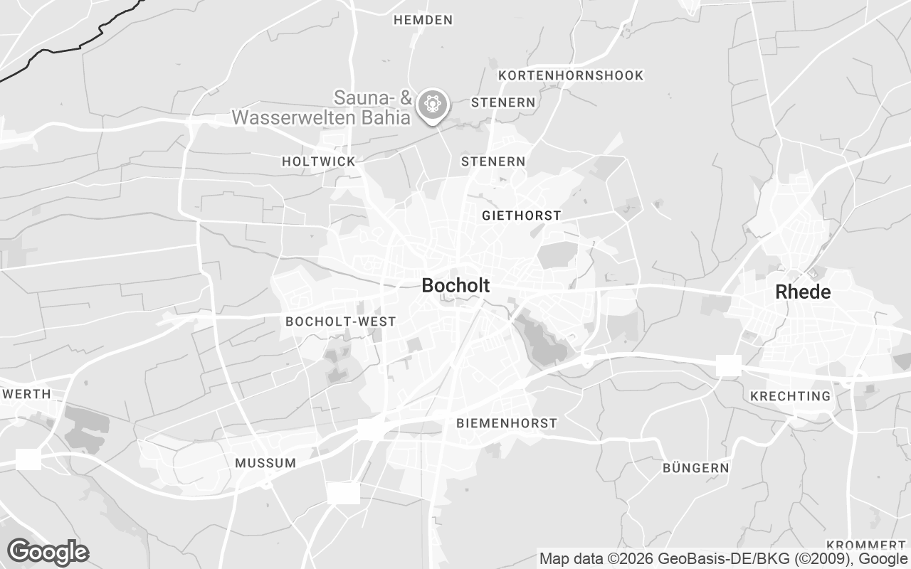 Karte von Bocholt