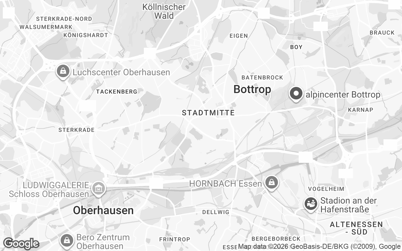 Karte von Bottrop