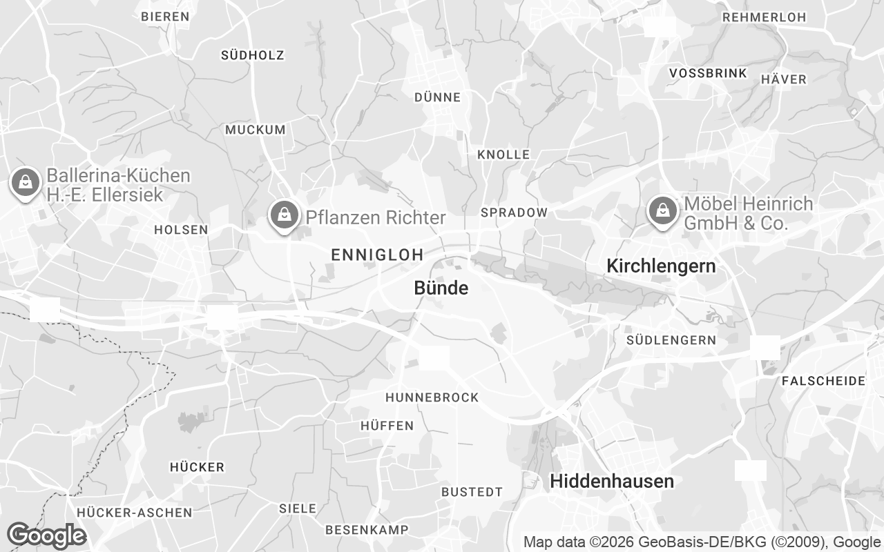 Karte von Bünde