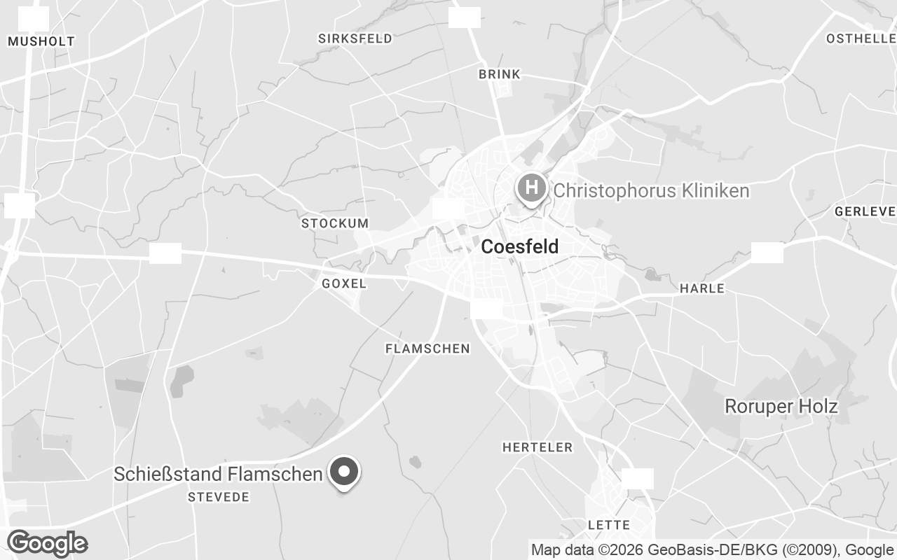 Karte von Coesfeld