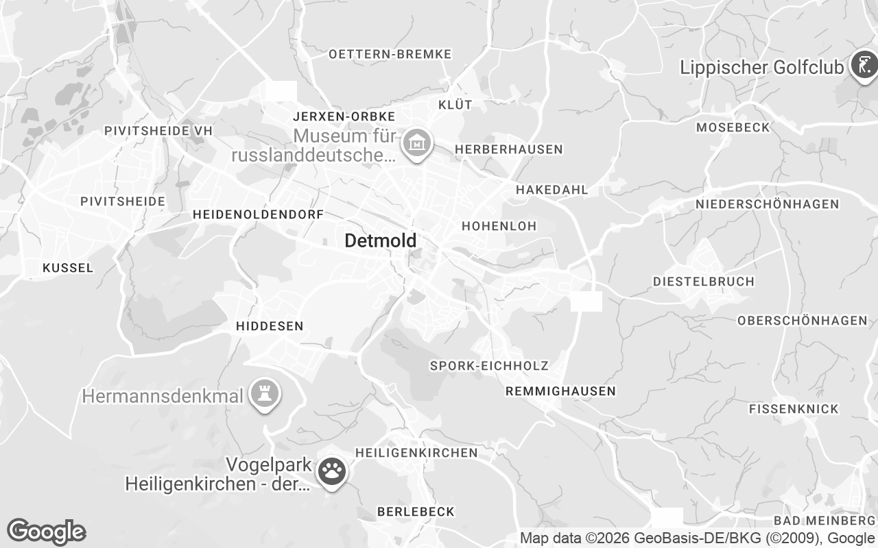 Karte von Detmold