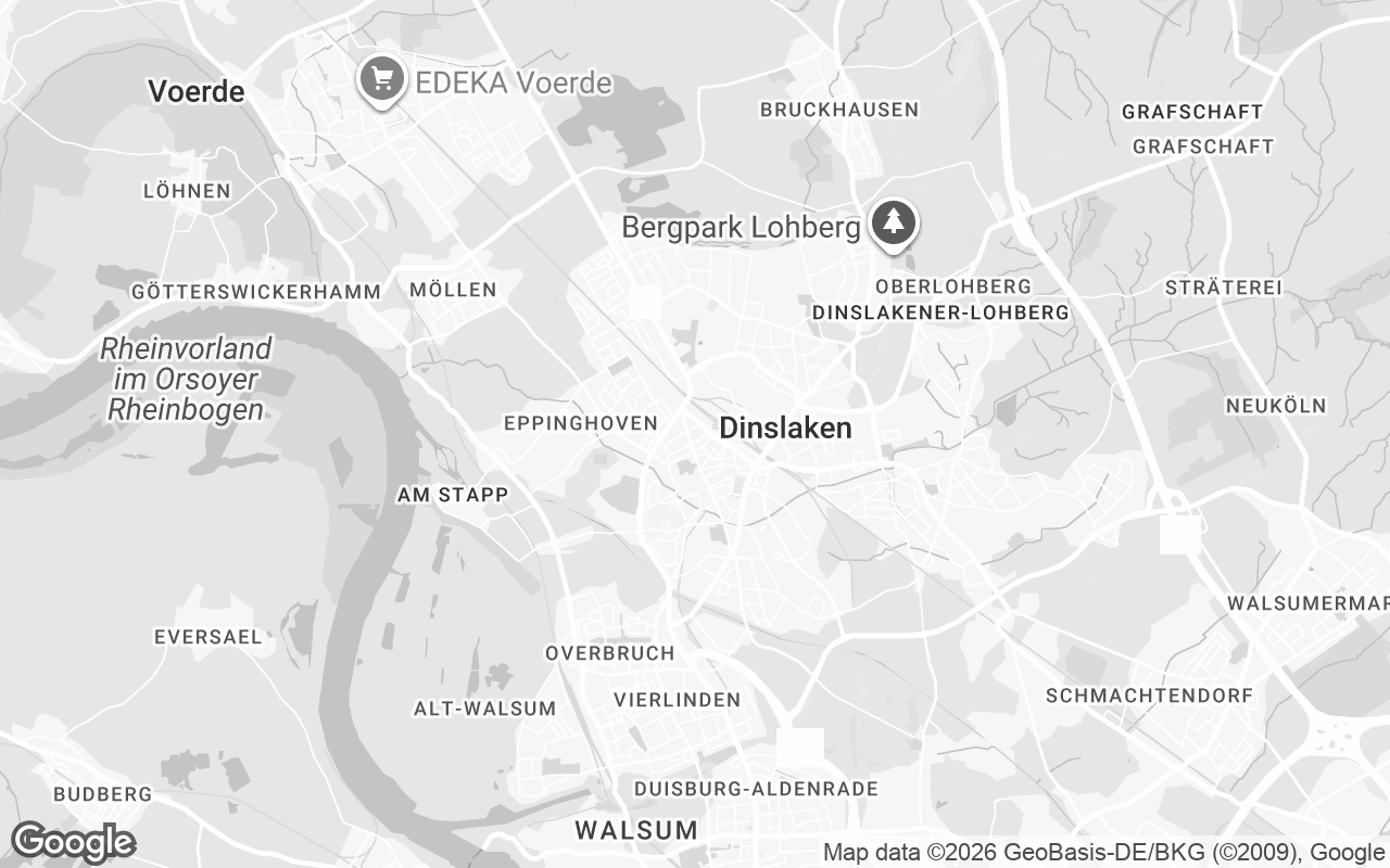 Karte von Dinslaken