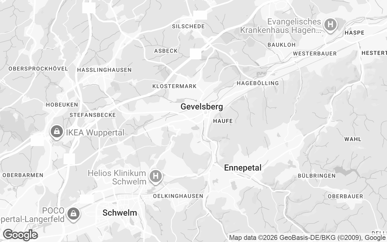 Karte von Gevelsberg