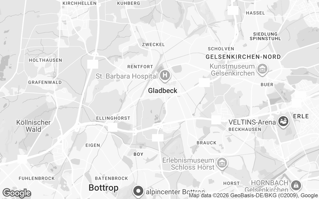 Karte von Gladbeck