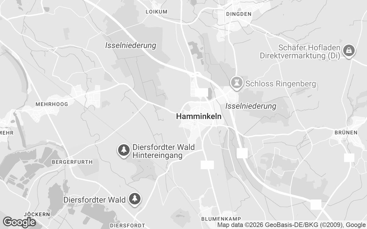 Karte von Hamminkeln