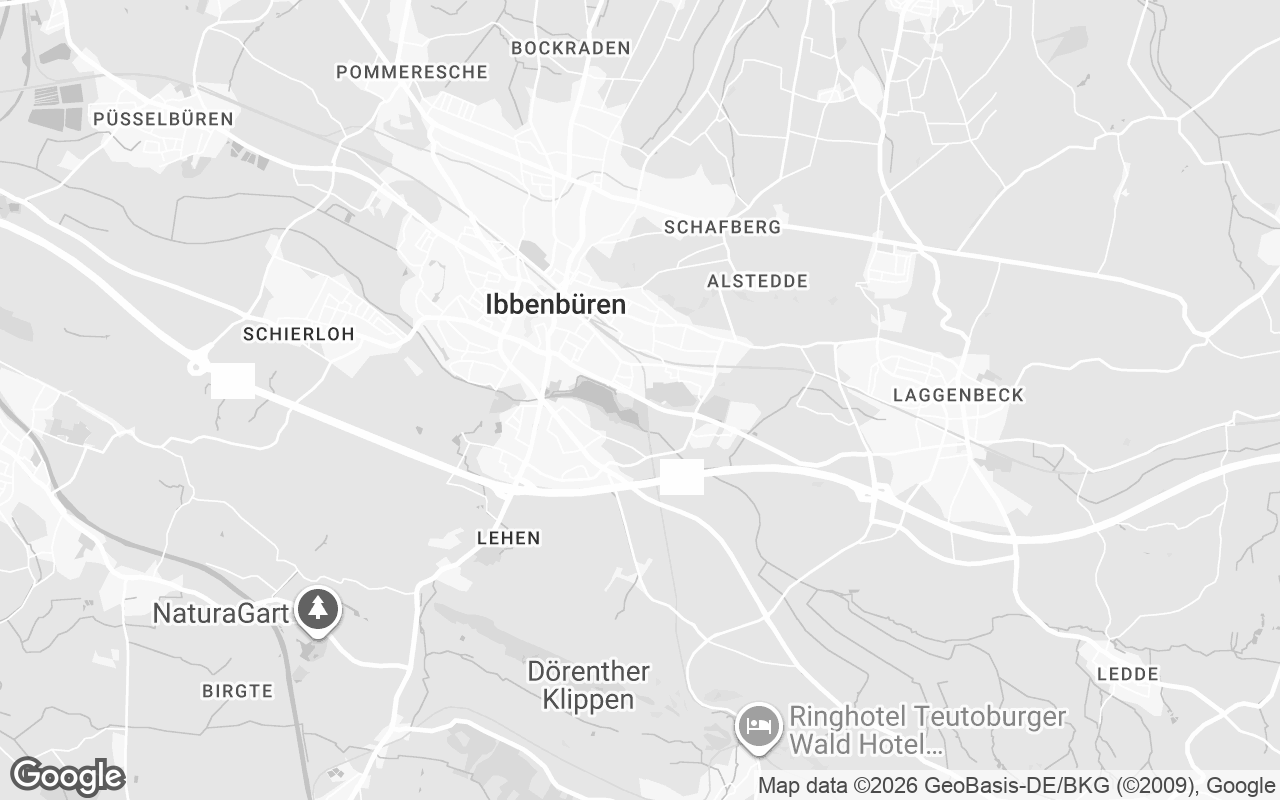 Karte von Ibbenbüren