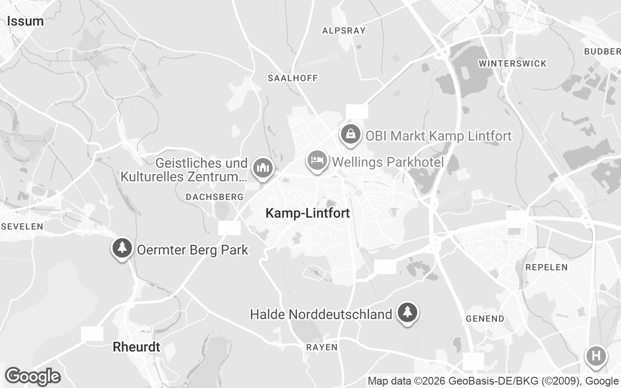 Karte von Kamp-Lintfort