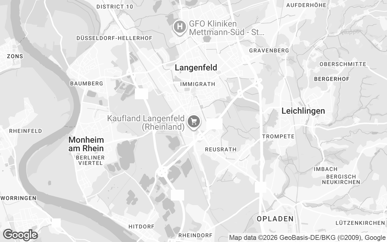 Karte von Langenfeld (Rheinland)