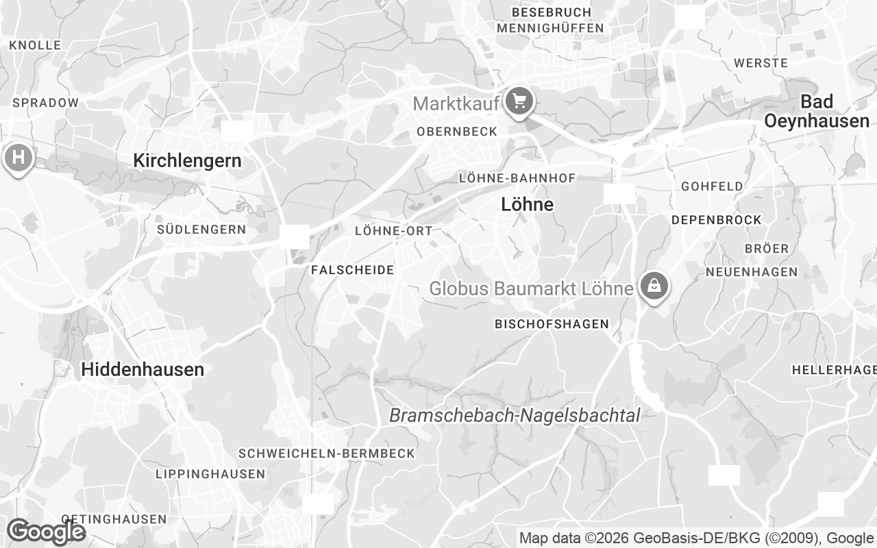 Karte von Löhne