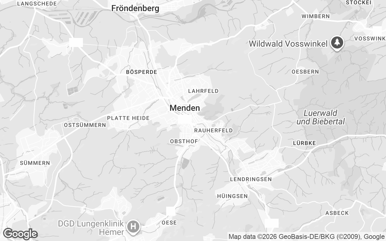 Karte von Menden (Sauerland)