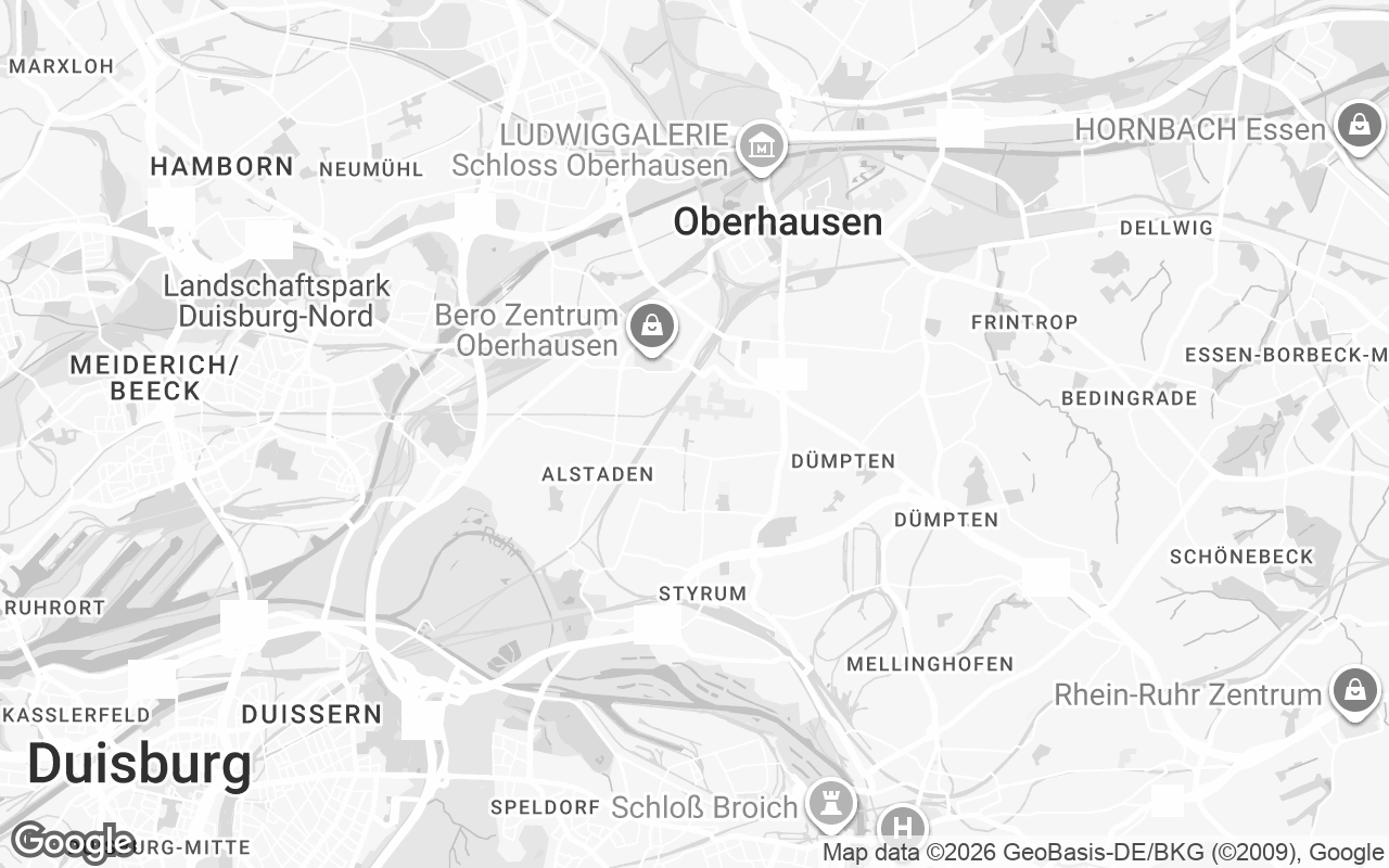 Karte von Oberhausen