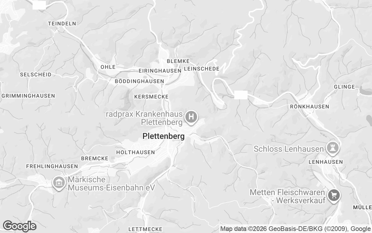 Karte von Plettenberg