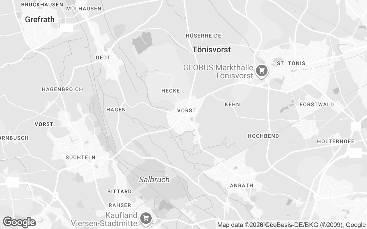 Karte von Tönisvorst