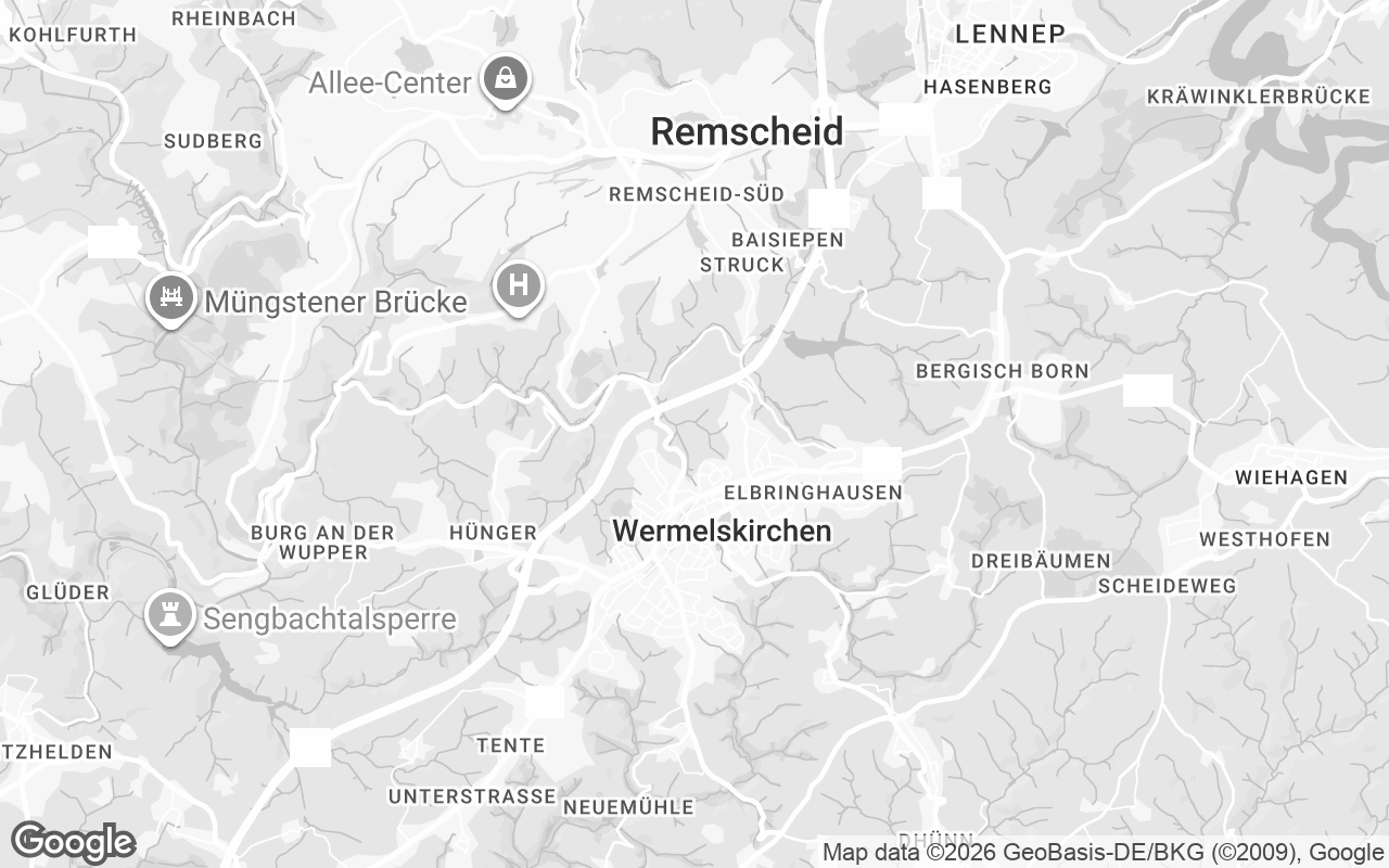 Karte von Wermelskirchen