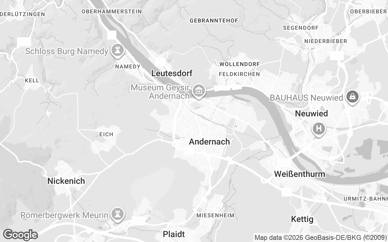 Karte von Andernach