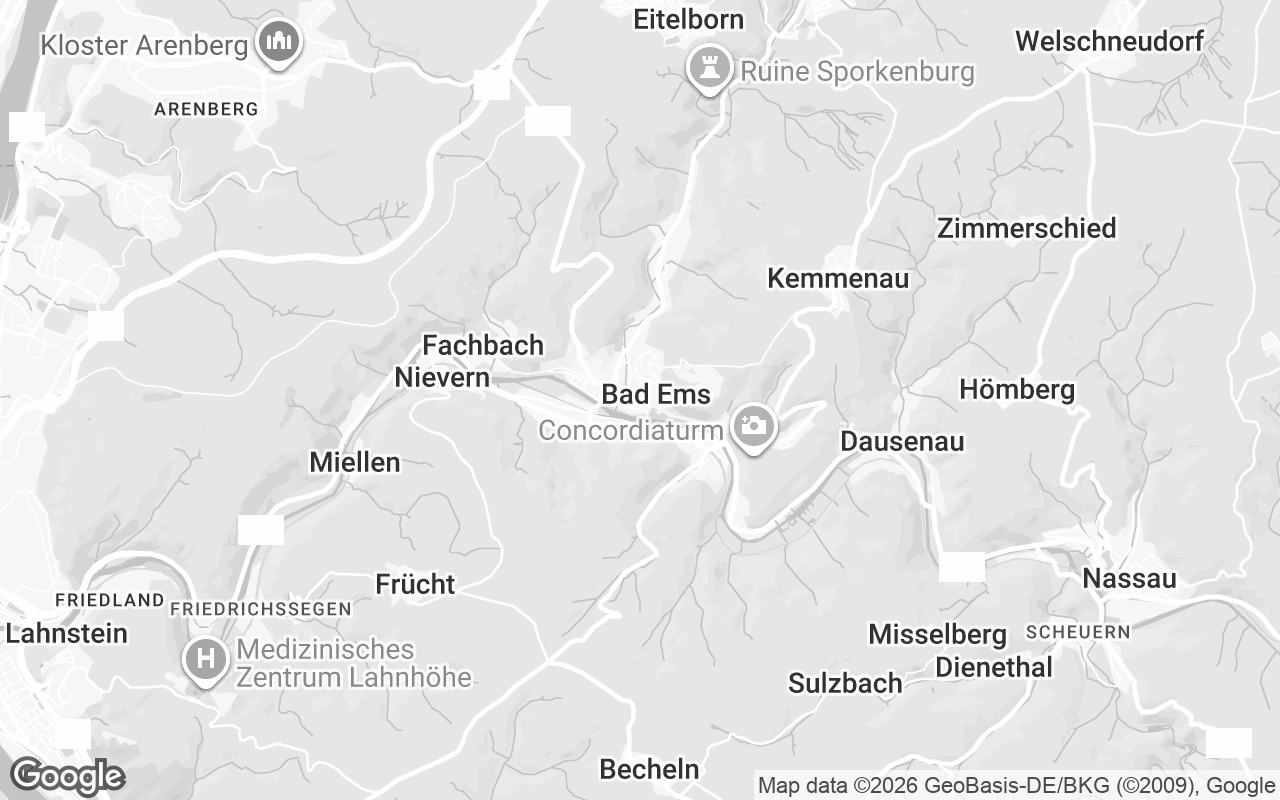 Karte von Bad Ems