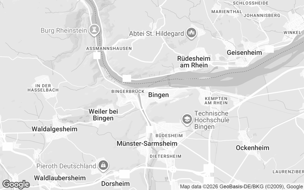 Karte von Bingen am Rhein
