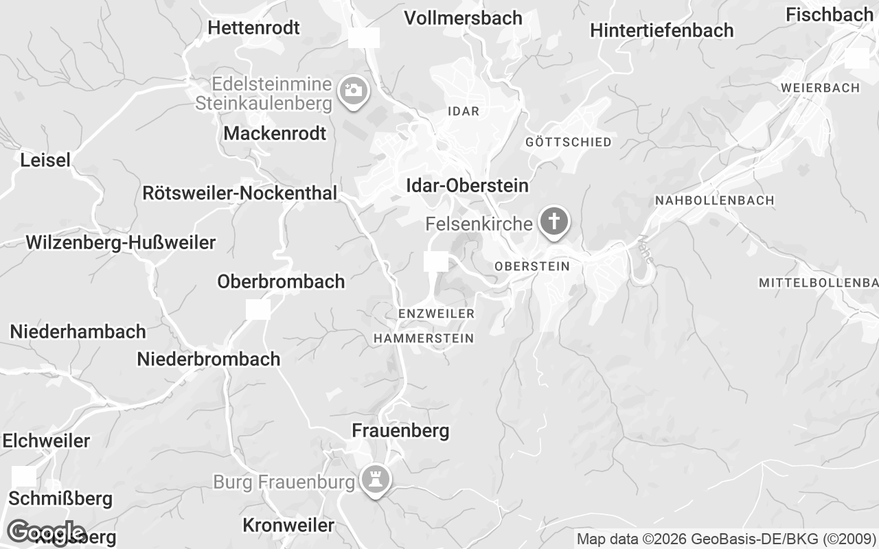 Karte von Idar-Oberstein