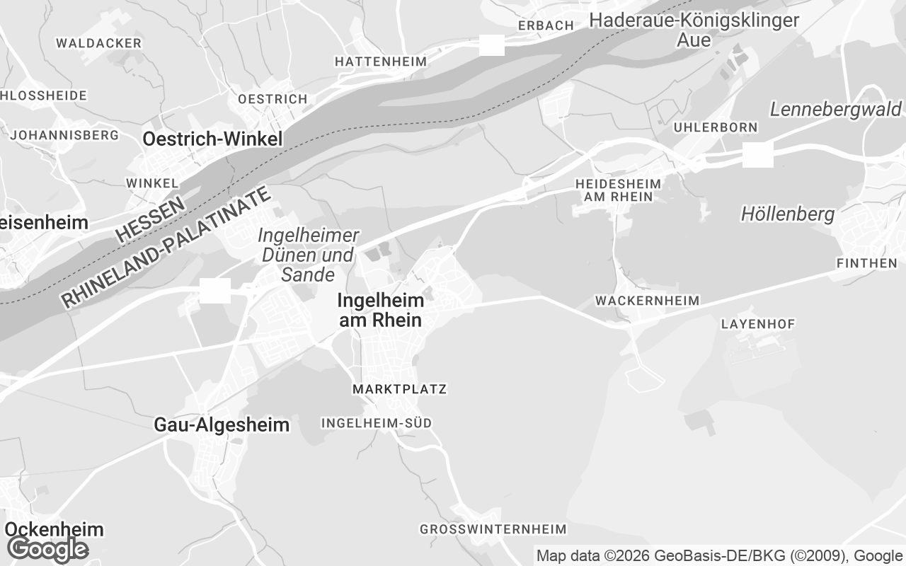 Karte von Ingelheim am Rhein