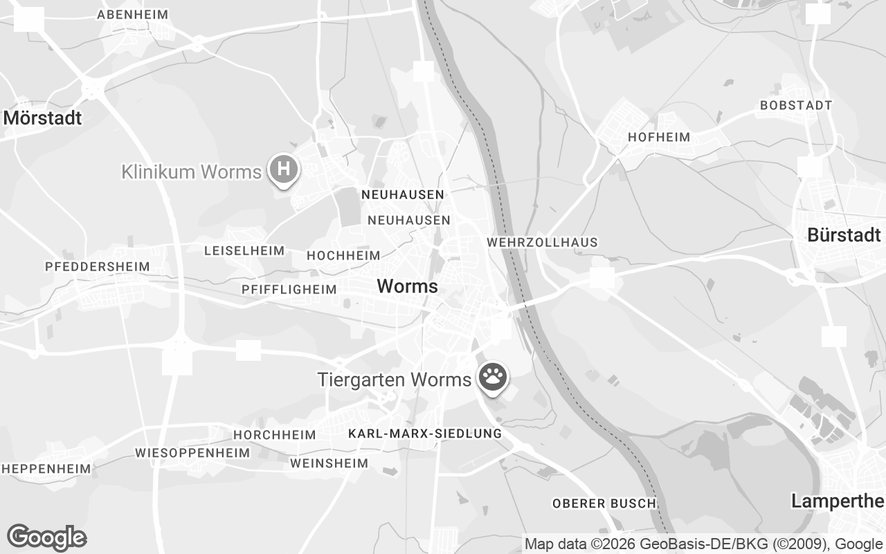 Karte von Worms