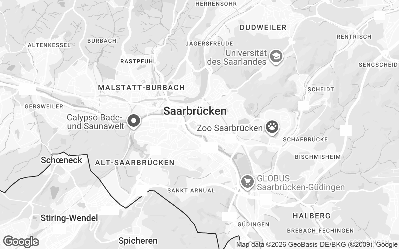 Karte von Saarbrücken
