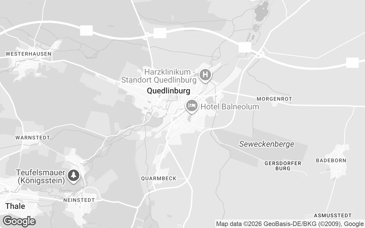 Karte von Quedlinburg