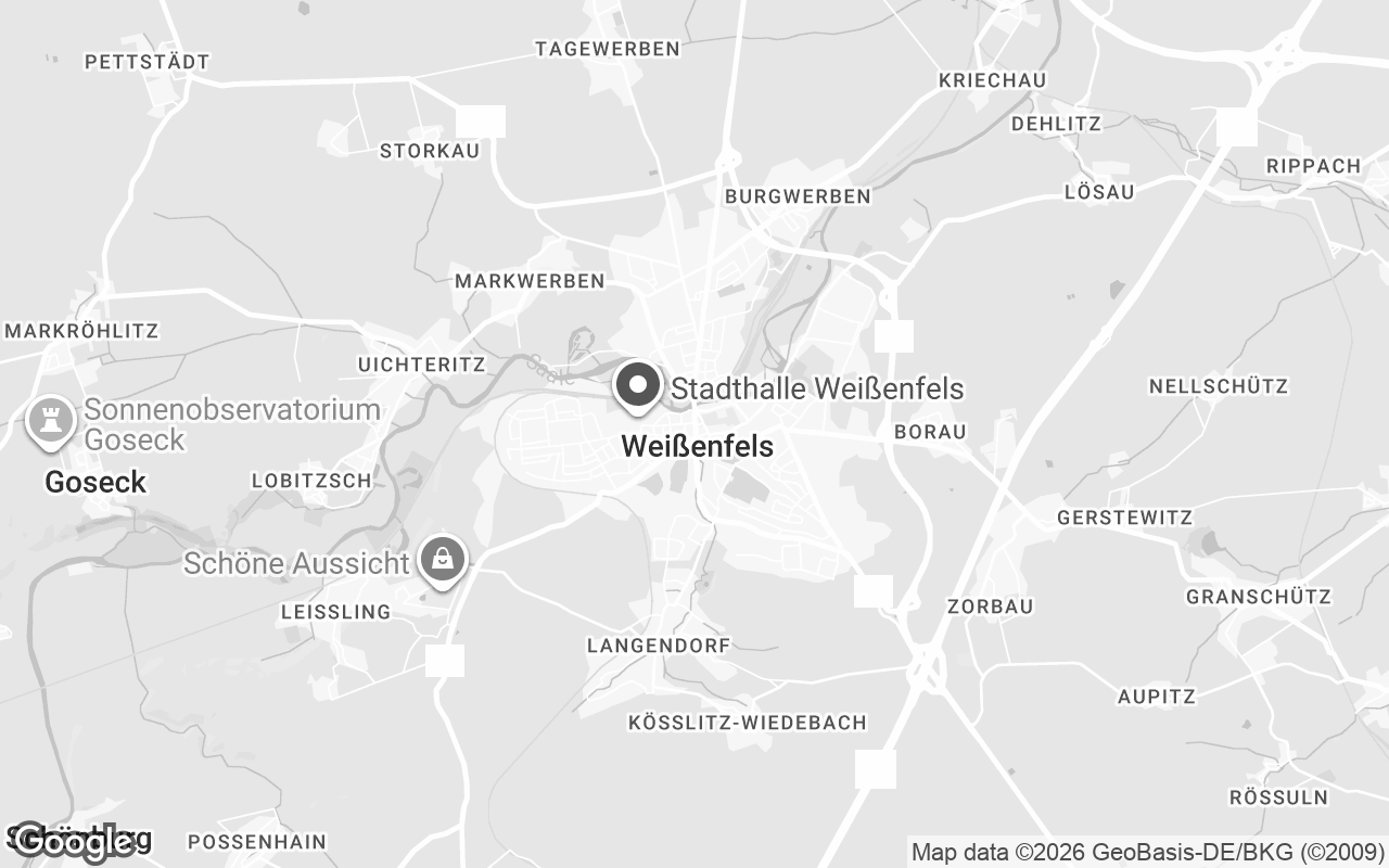 Karte von Weißenfels