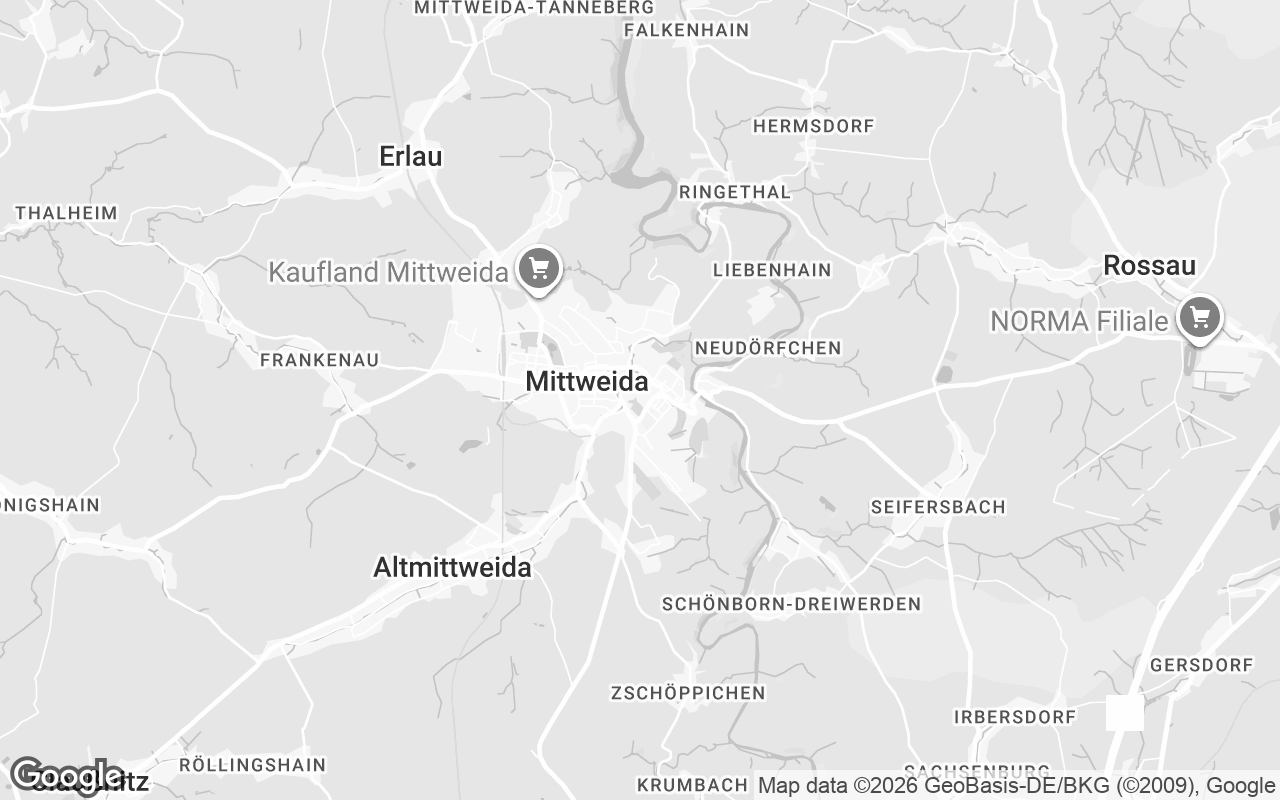 Karte von Mittweida