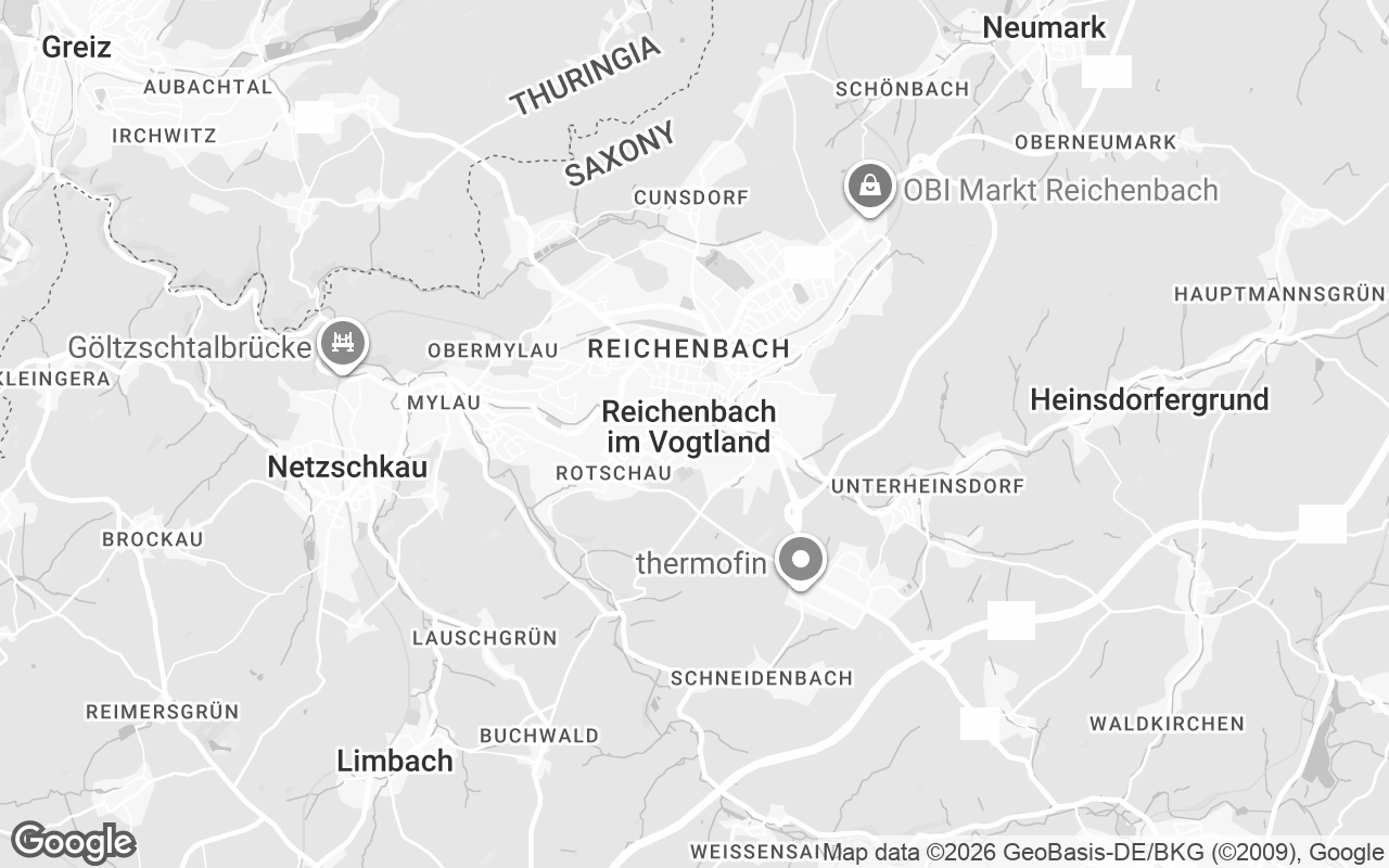 Karte von Reichenbach im Vogtland