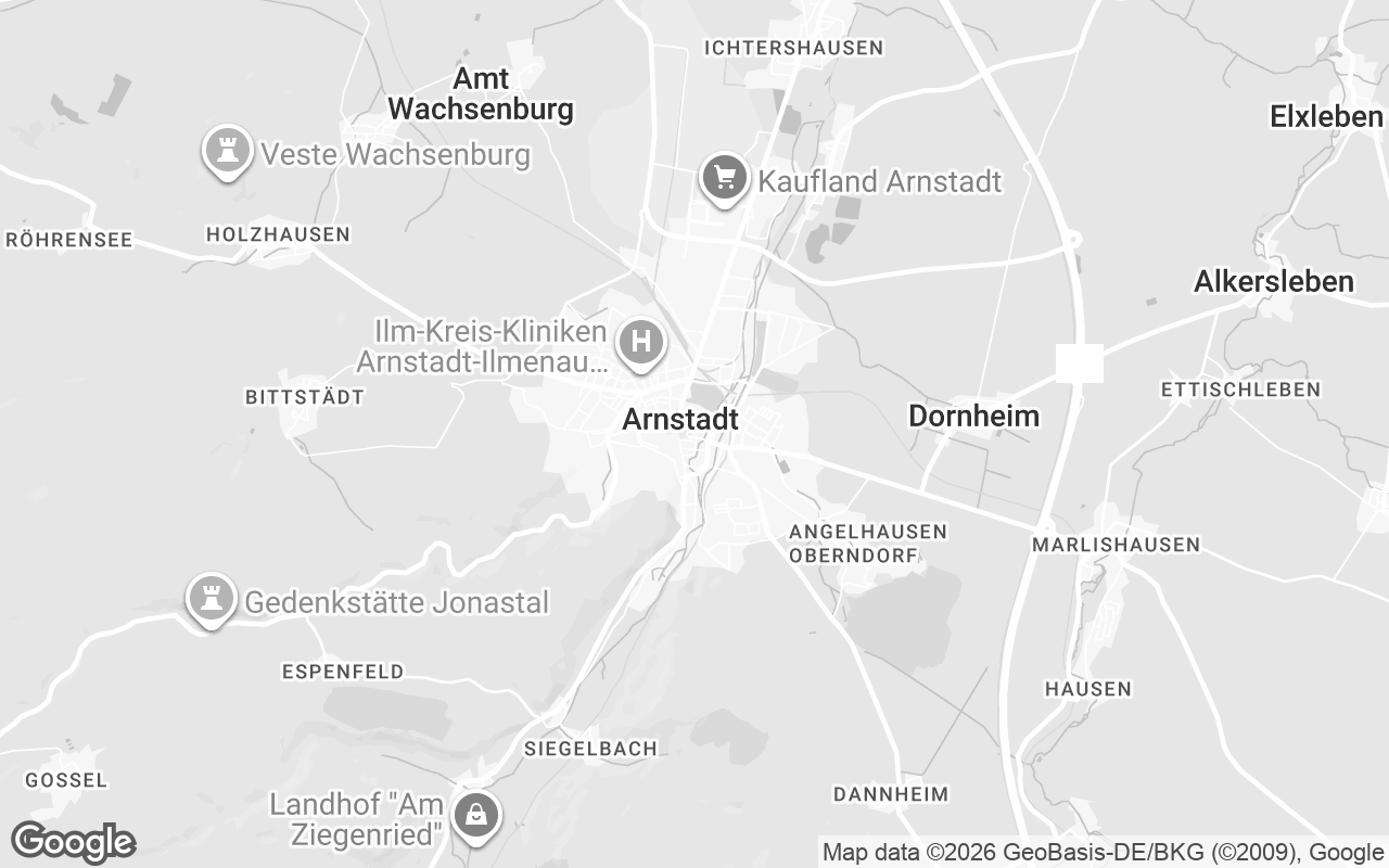 Karte von Arnstadt