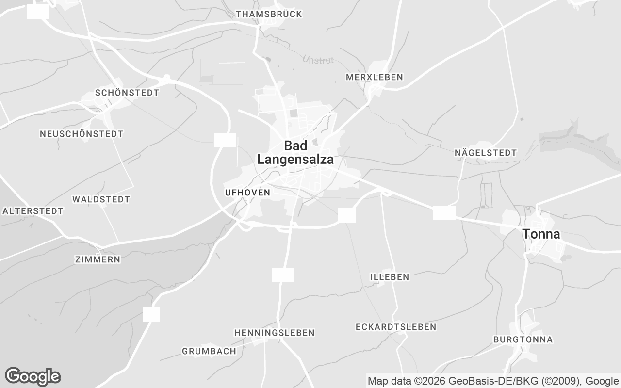 Karte von Bad Langensalza