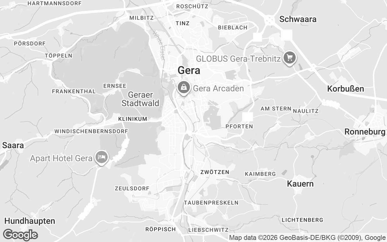 Karte von Gera