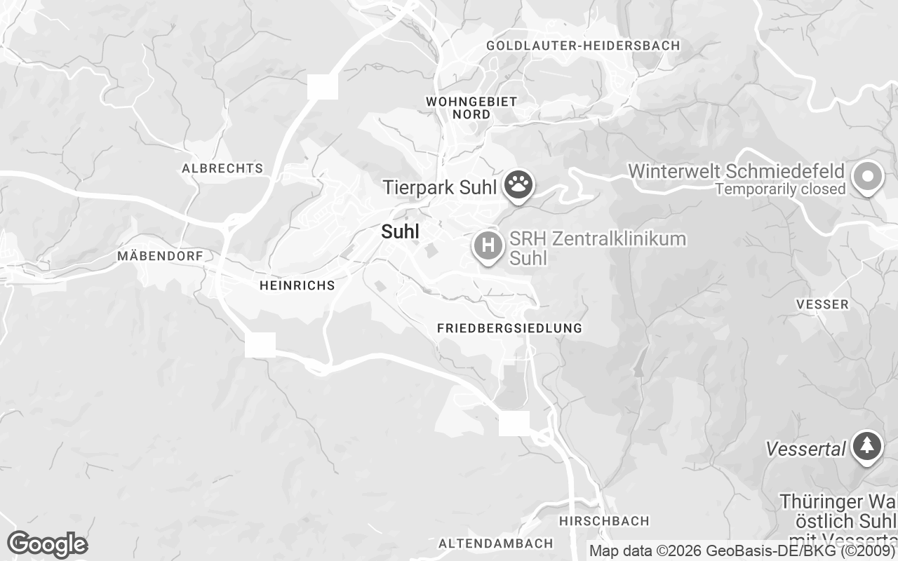 Karte von Suhl