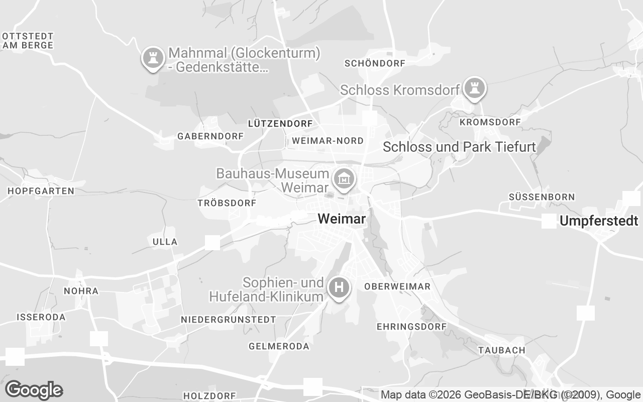Karte von Weimar