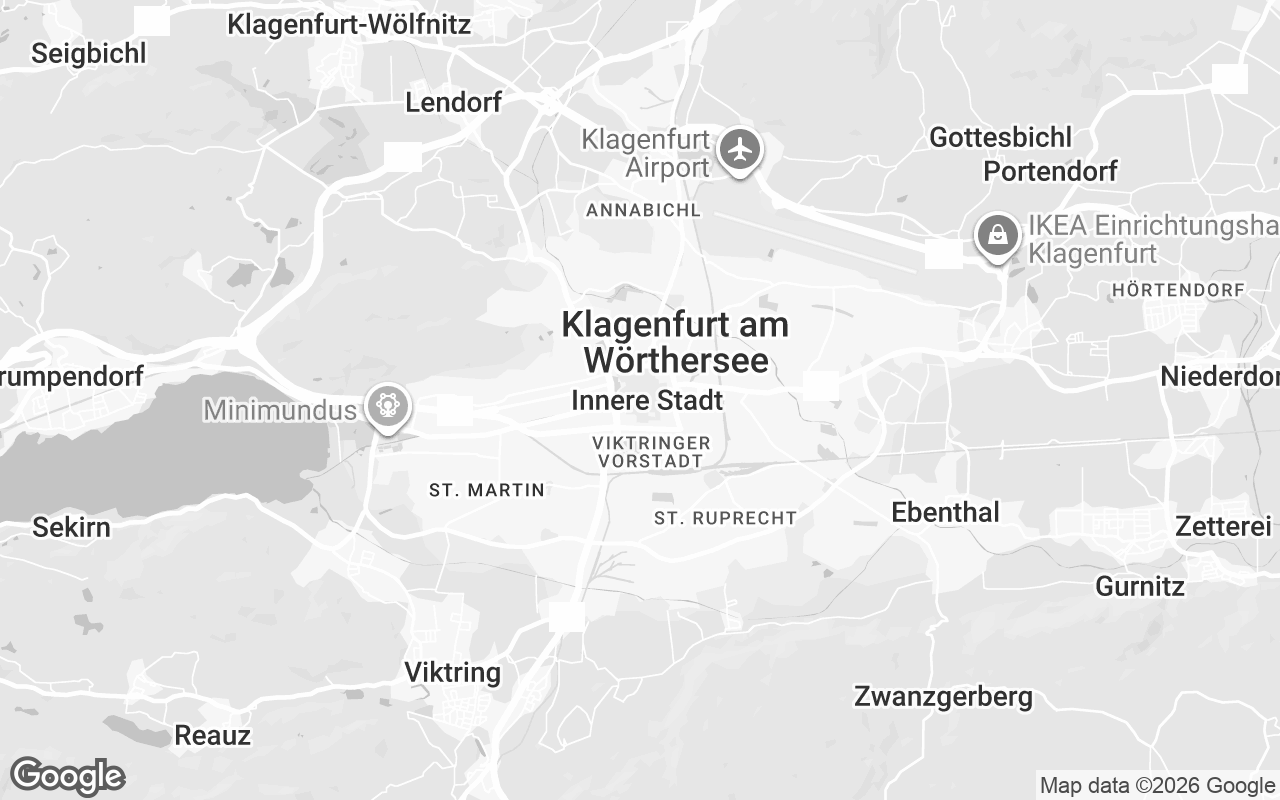 Karte von Klagenfurt am Wörthersee