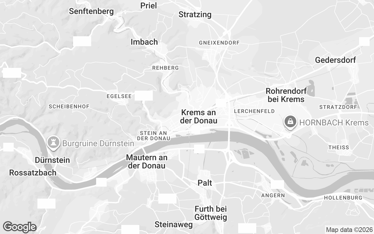 Karte von Krems an der Donau