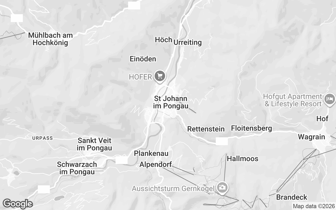 Karte von St. Johann im Pongau