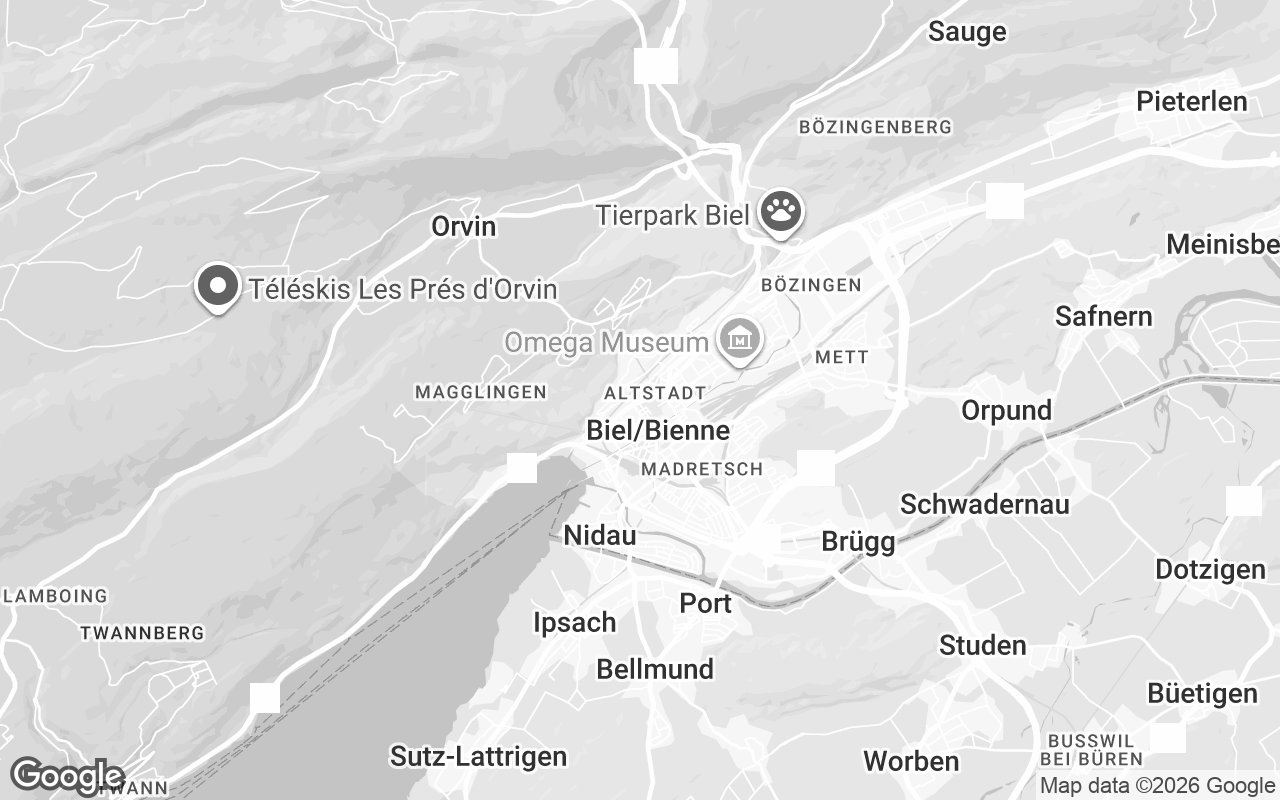 Karte von Biel/Bienne